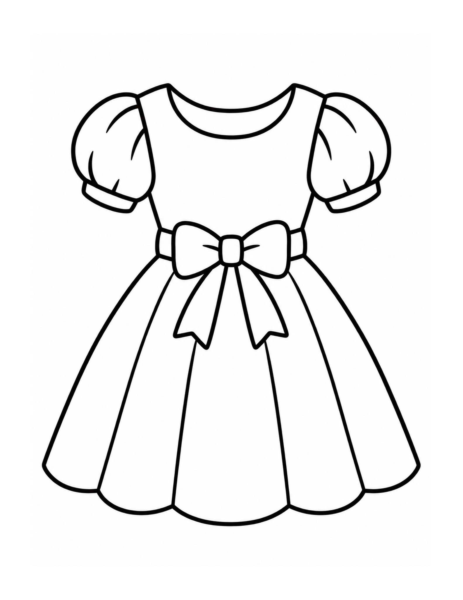 Sunday Dress Coloring Page coloring page